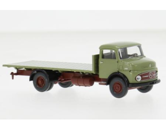 MERCEDES-BENZ грузовик с короткой платформой (1959), оливковый
