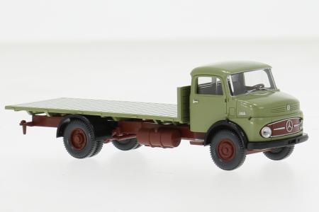 MERCEDES-BENZ грузовик с короткой платформой (1959), оливковый