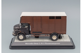 MERCEDES-BENZ L911 horse truck, ivory-brown