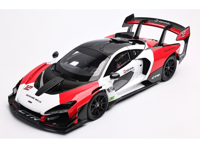 McLAREN Senna GTR №12 Racing (2021), white/red/black