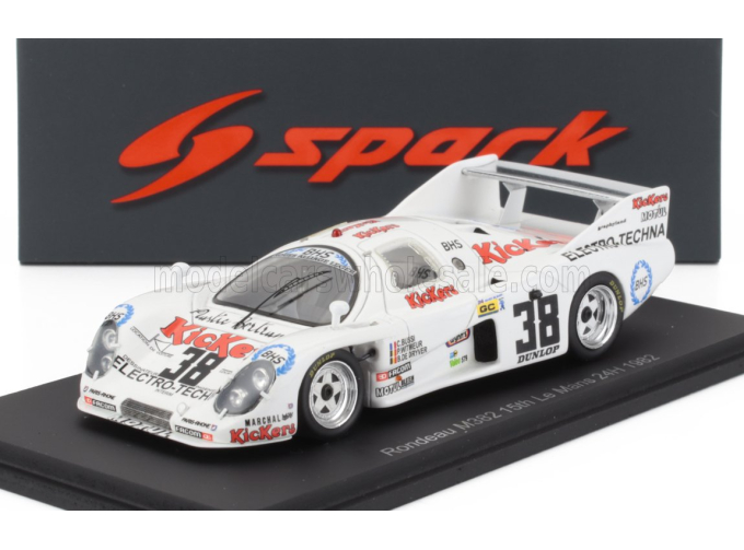 RONDEAU M382 3.3l V8 Team Bussi №38 24h Le Mans (1982) Christian Bussi - Pascal Witmeur - Bernard De Dryver, White