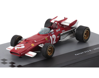 FERRARI F1 F312b №12 Season (1970) Jacky Ickx - Con Vetrina - With Showcase, Red White