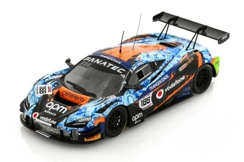 McLAREN 720s Gt3 Evo Team Garage59 №188 24h Spa (2023) L.Prette - M.Ramos - C.Grunewald - H.Chaves, Light Blue Orange