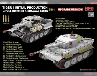 Сборная модель Pz.Kpfw. VI Ausf. E Tiger I ранний (Upgrade-версия с полным интерьером)