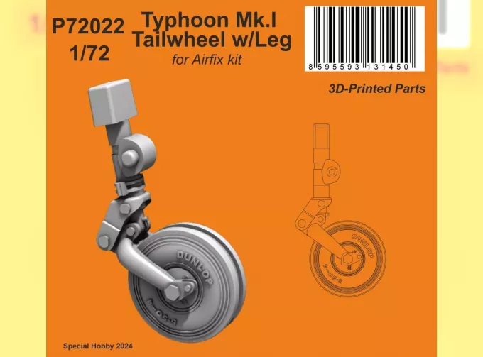 Typhoon Mk.I Tailwheel With Leg (For Airfix Kit)