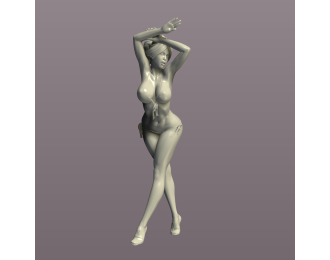 Фигура Красотка в купальнике, окрашенная