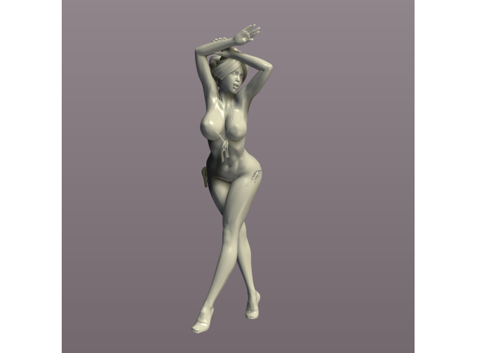 Фигура Красотка в купальнике, окрашенная