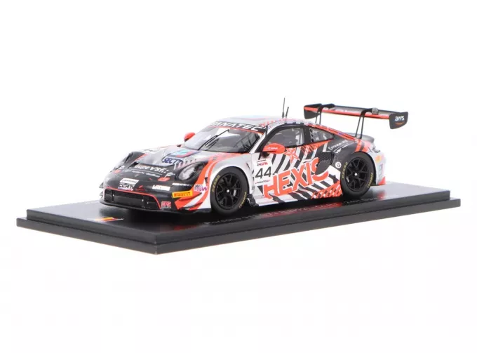 PORSCHE 911 992 Gt3 R Team Clrt №44 24h Spa (2023) C.Mateu - F.Makowiecki - H.Chevalier - S.Palette, Orange Black