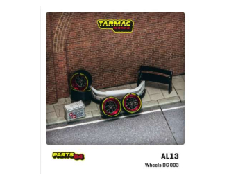 Wheels set AL13 Wheels DC 003 Package Includes: 4x Rims / 4x Tires / 2x Regular Axis / 2x Cambered Axis / 1 set of spacer / RWB accessories Suitcase RWB 993 front bumper, double deck rear wing