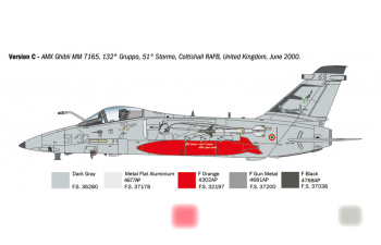 Сборная модель EMBRAER Amx Ghibli Military Airplane (1985)