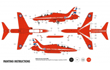 Сборная модель Британский учебный самолет BaE Hawk Mk. I "Red Arrows" (Подарочный набор)