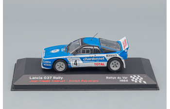 LANCIA 037 Rally #4 Jean-Claude Andruet - Annick Peuvergne, Rally du Var 1984, blue