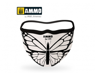 AMMO for Life Face Mask "Butterfly" (Hygienic protective mask 100% polyester)