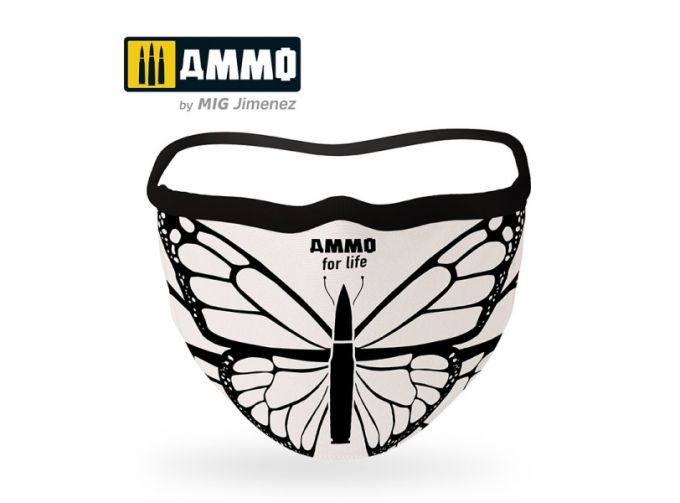 AMMO for Life Face Mask "Butterfly" (Hygienic protective mask 100% polyester)