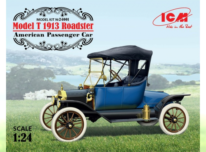 Сборная модель Американский пассажирский автомобиль Model T 1913 Roadster