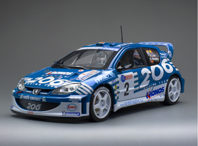 PEUGEOT 206 WRC №2 Winner Rallye Condroz-Huy F.Loix/S.Smeets (2003)