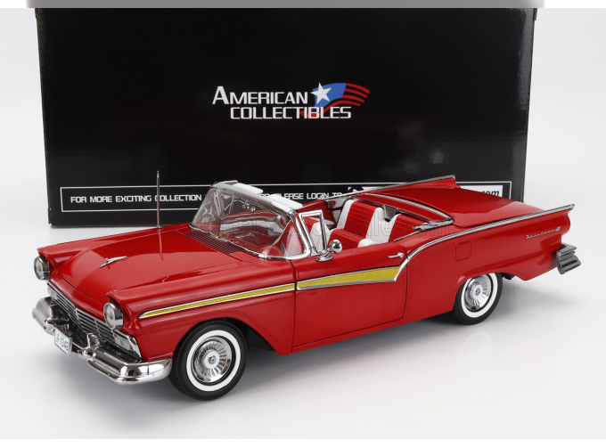 FORD Fairlane 500 Skyliner Cabriolet Open (1957), Flame Red