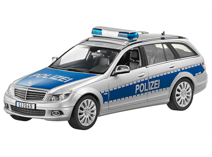 MERCEDES-BENZ C-Class Estate Polizei S204 (2011), silver iridium