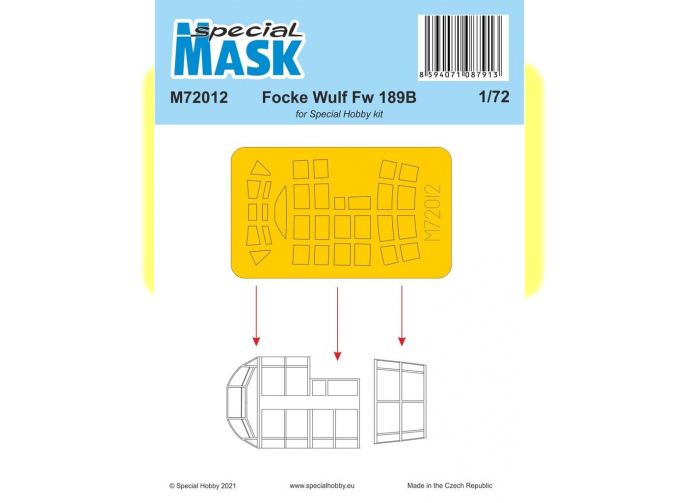 Маска окрасочная Focke Wulf Fw 189B 