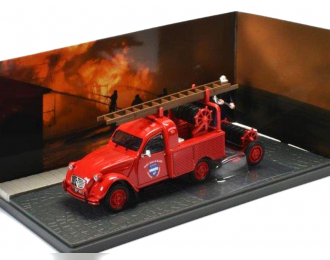 CITROEN 2CV Pick-Up AZU-B Sapeurs Pompiers пожарный (1960), red