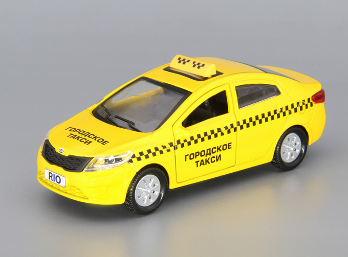 KIA Rio Такси, yellow