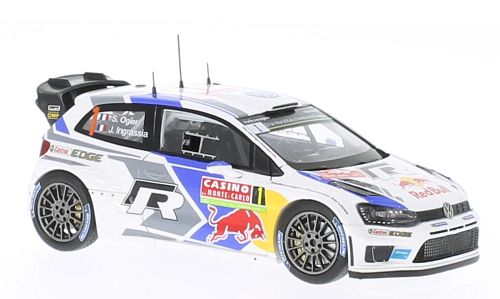 VOLKSWAGEN Polo R 1 Volkswagen Motorsport- Победитель Rally Monte Carlo 2014 S. Ogier - J. Ing, white