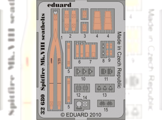 Фототравление привязные ремни Spitfire Mk.VIII seatbelts