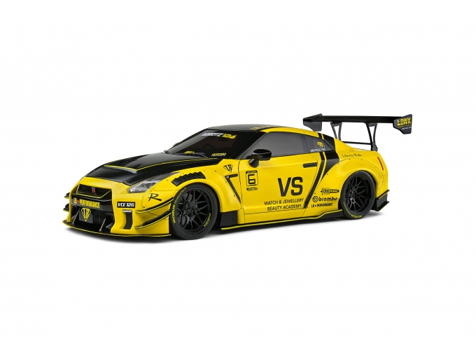 NISSAN GT-R (R35) LBWK Bodykit Type 2, yellow / black