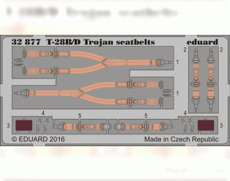 Фототравление для T-28B/D Trojan seatbelts