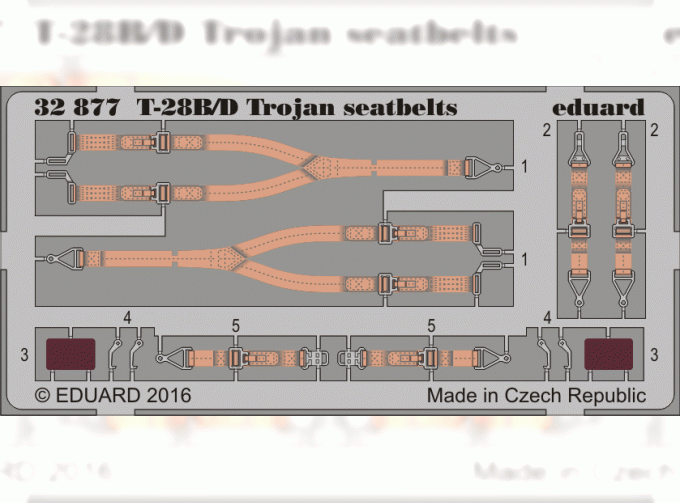 Фототравление для T-28B/D Trojan seatbelts