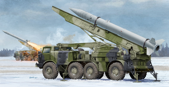 Сборная модель Ракетный комплекс Russian 9P113 TEL w/9M21 Rocket of 9P52 Luna-M