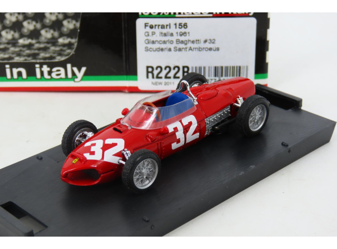 FERRARI F1 156 Scuderia Sant'ambroeus №32 Gp Italia G.Baghetti (1961), Red