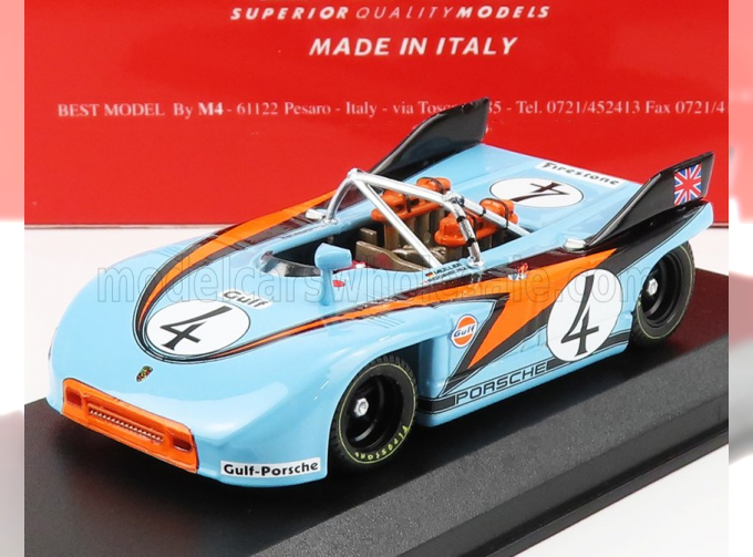 PORSCHE 908/3 Spider N 4 Targa Florio 1971 P.rodriguez - H.muller, Light Blue Orange