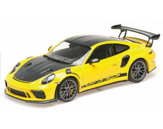 PORSCHE 911 GT3RS (991.2) - 2019 - YELLOW W/ WEISSACH PACKAGE W/ PLATINUM MAGNESIUM WHEELS