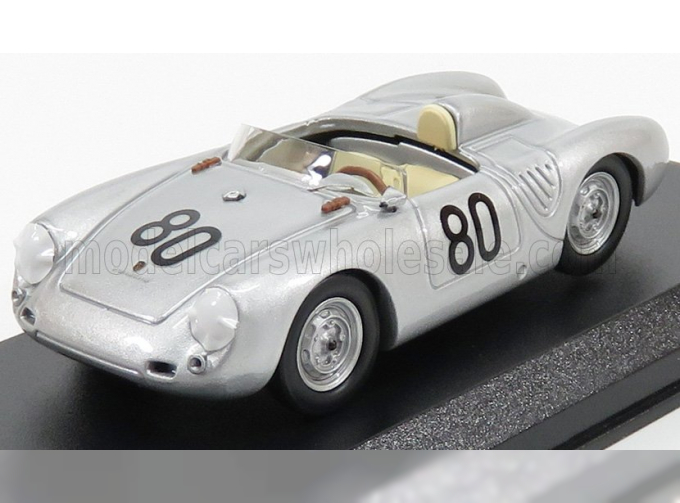 PORSCHE 550 Rs N80 Targa Florio (1958) Scarlatti - Barth, Silver