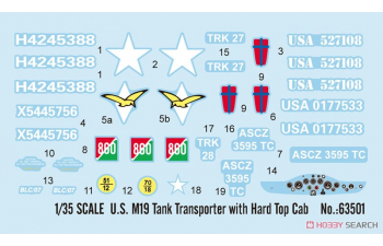Сборная модель Американский Танковый Транспортер M19 С Кабиной С Жестким Верхом