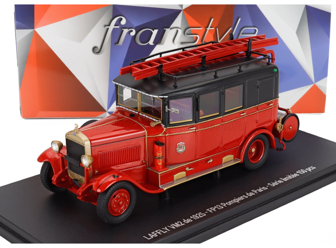 LAFFLY Vm2 Truck Fp13 Sapeurs Pompiers De Paris (1925), Red Black