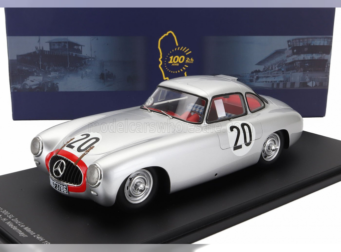 MERCEDES-BENZ 300sl 3.0l S6 Team Daimler-benz A.g. N 20 2nd 24h Le Mans (1952) T.Helfrich - N.Niedermayer, Silver