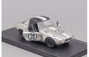 TOYOTA 800 Sports Gt-i N 20 Ccc Race Funabashi Circuit (1965) Tojiro Ukiya, silver / white