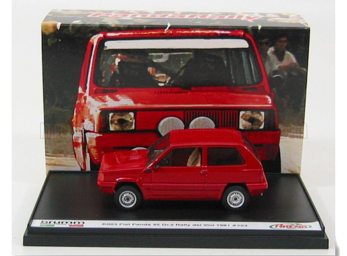 FIAT Panda 45 + Transkit (decals And Accessorie S For Rally Dei Vini 1981), Red