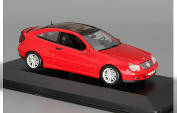 MERCEDES-BENZ C-class Sports Coupe CL203 (2001), red