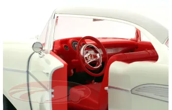 CHEVROLET Bel Air Coupe (1957), white