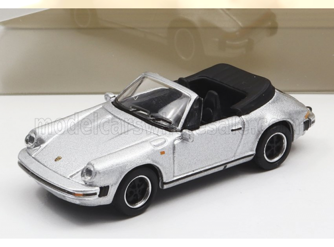 PORSCHE 911 3.2 Carrera Cabriolet (1989), silver