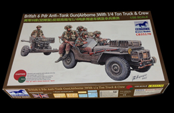 Сборная модель British 6 Pdr Anti-Tank Gun (Airborne) With 1/4 Ton Truck & Crew