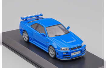 NISSAN Skylline GT-R (R34) "Fast & Furious" из к/ф "Форсаж IV" (2002), blue