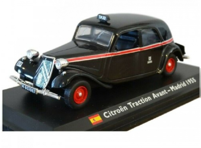 Citroen Traction Avant 1955 Madrid Taxi Такси, black