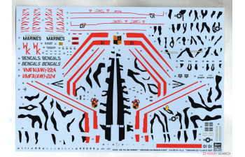 Сборная модель GRUMMAN F/a-18e Super Hornet Vfma 224 Bengals Military Airplane