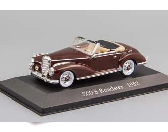 MERCEDES-BENZ 300 S Roadster (1952), Mercedes-Benz Offizielle Modell-Sammlung 9, темно-красный