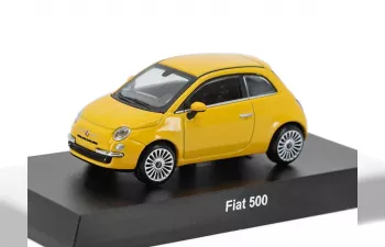 FIAT Nuova 500 (2007) с книгой, желтый
