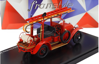 PEUGEOT 153 Truck Scala Sapeurs Pompiers Du Nord (1915), Red
